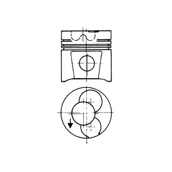 Piston KOLBENSCHMIDT 93118610