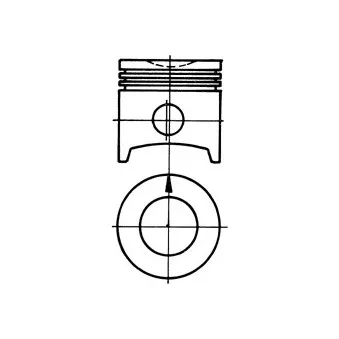 Piston KOLBENSCHMIDT 93293611