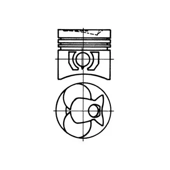 Piston KOLBENSCHMIDT 93444620