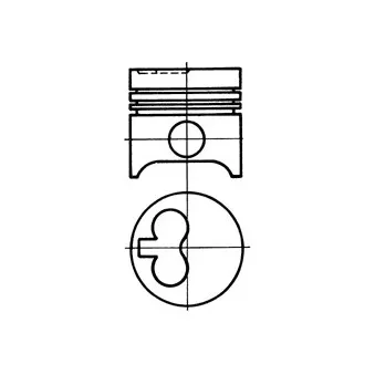Piston KOLBENSCHMIDT 93520620