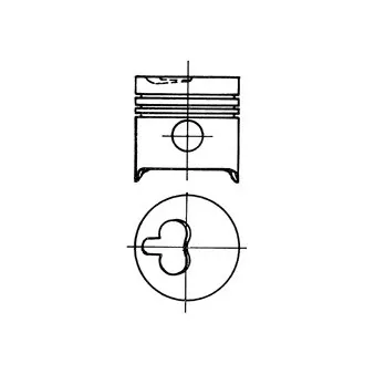 Piston KOLBENSCHMIDT 93523700