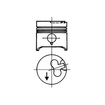 Piston KOLBENSCHMIDT 93578600