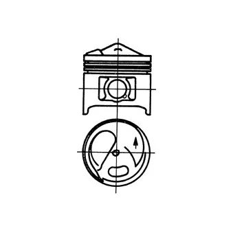 Piston KOLBENSCHMIDT 93582610