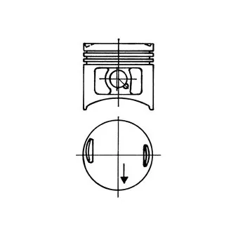 Piston KOLBENSCHMIDT 93673720
