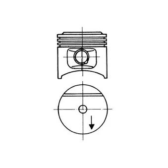 Piston KOLBENSCHMIDT 93677610
