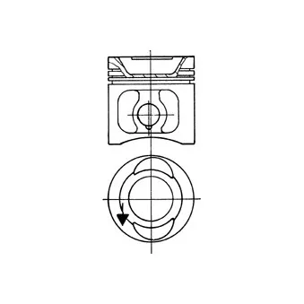 Piston KOLBENSCHMIDT 93774620