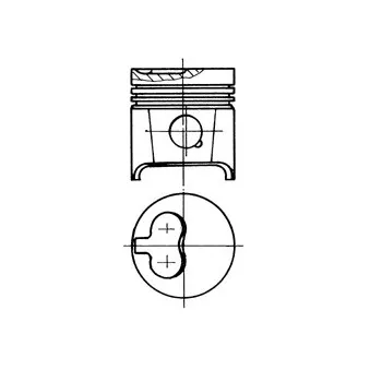 Piston KOLBENSCHMIDT 93784700