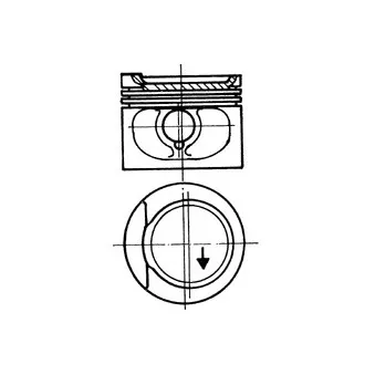 Piston KOLBENSCHMIDT 93825600