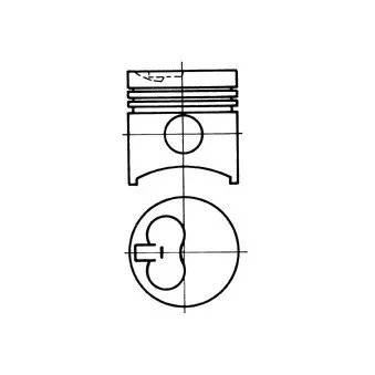 Piston KOLBENSCHMIDT 93844700