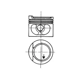 Piston KOLBENSCHMIDT 93872620
