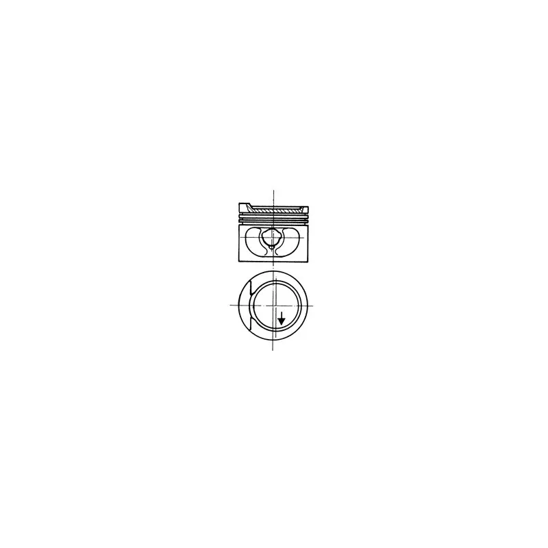 Piston KOLBENSCHMIDT 93872620