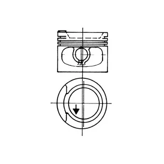 Piston KOLBENSCHMIDT 93875600