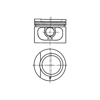 Piston KOLBENSCHMIDT 93876610