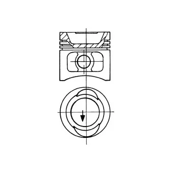 Piston KOLBENSCHMIDT 93896600