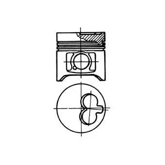 Piston KOLBENSCHMIDT 93911700