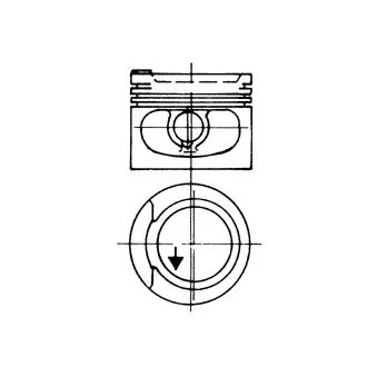 Piston KOLBENSCHMIDT 93928610