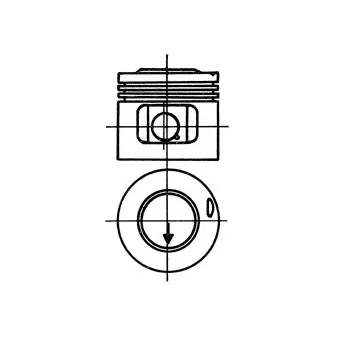 Piston KOLBENSCHMIDT 93988620