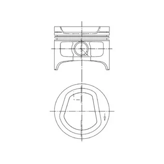 Piston KOLBENSCHMIDT 94553620