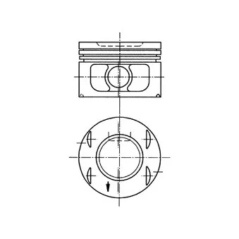 Piston KOLBENSCHMIDT 94673710