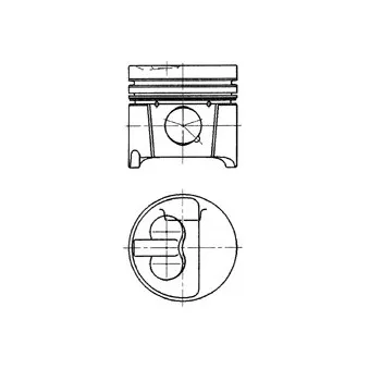 Piston KOLBENSCHMIDT 94786710