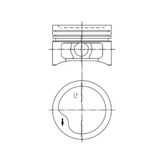 Piston KOLBENSCHMIDT 97286600