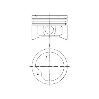 Piston KOLBENSCHMIDT 97360620