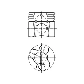 Piston KOLBENSCHMIDT 97412700