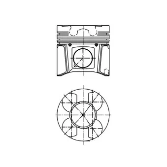 Piston KOLBENSCHMIDT 99433620