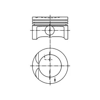 Piston KOLBENSCHMIDT 99438610
