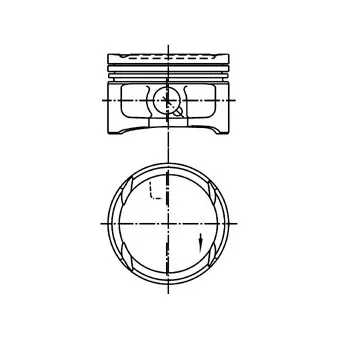 Piston KOLBENSCHMIDT 99563620