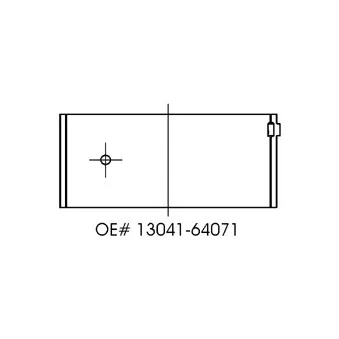 Kit de coussinets de bielle KOLBENSCHMIDT CB-1448A STD