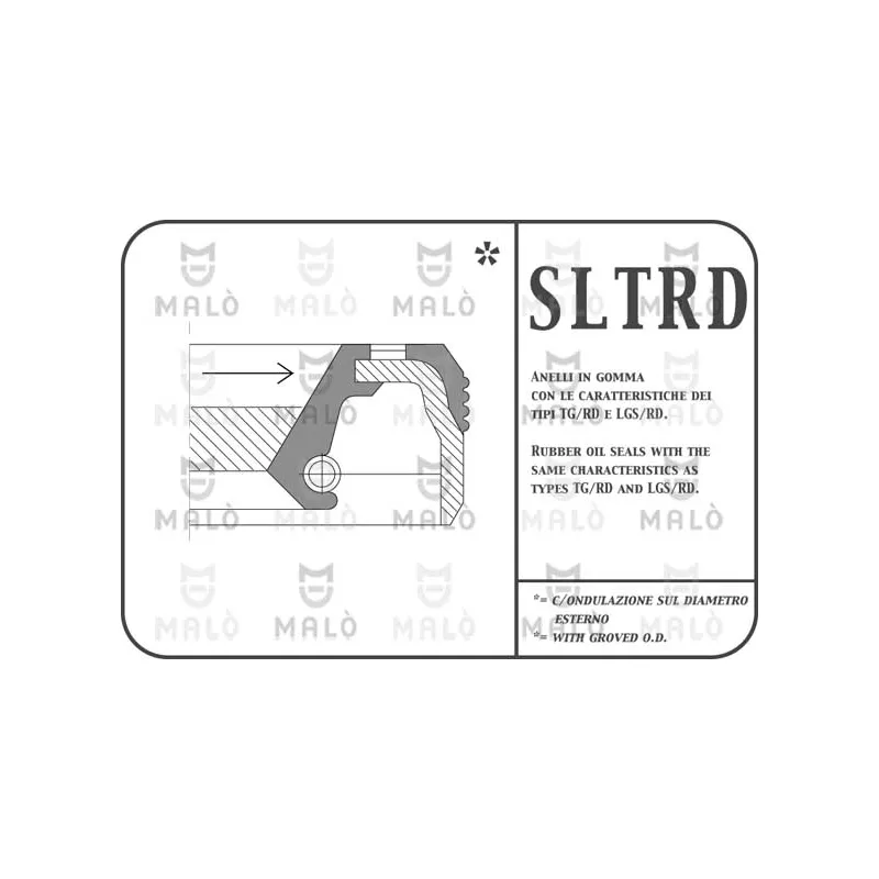Bague d'étanchéité, différentiel AKRON-MALÒ 948RDAC