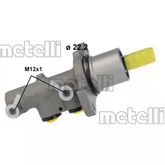 Maître-cylindre de frein METELLI 05-1237
