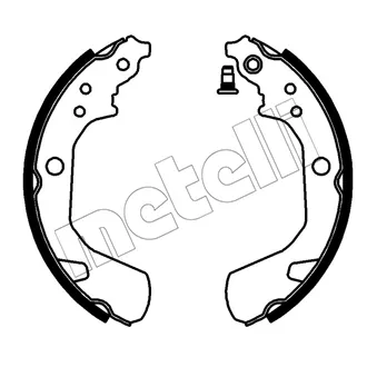 Jeu de mâchoires de frein METELLI 53-0770
