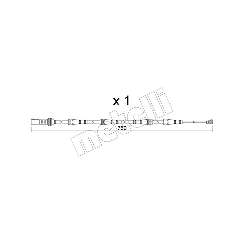 Contact d'avertissement, usure des plaquettes de frein METELLI SU.373