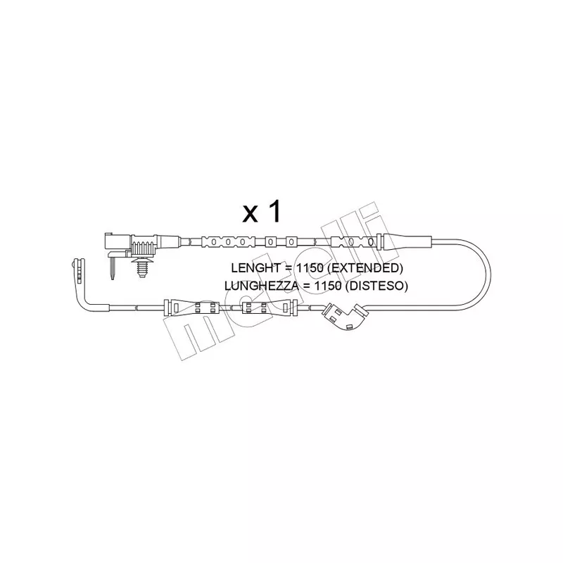 Contact d'avertissement, usure des plaquettes de frein METELLI SU.387