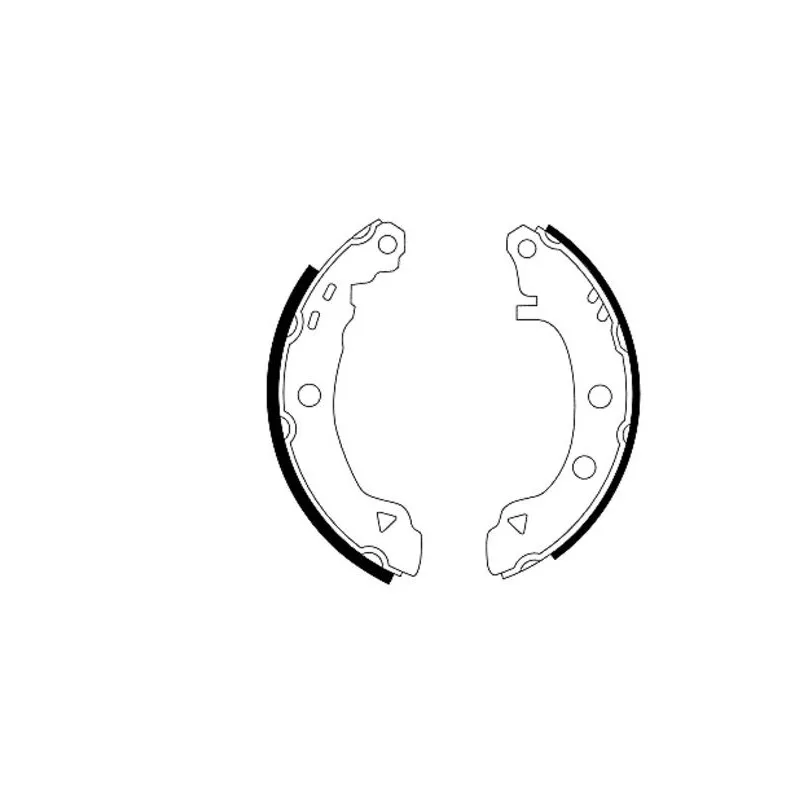 Jeu de mâchoires de frein HELLA PAGID 8DB 355 001-061