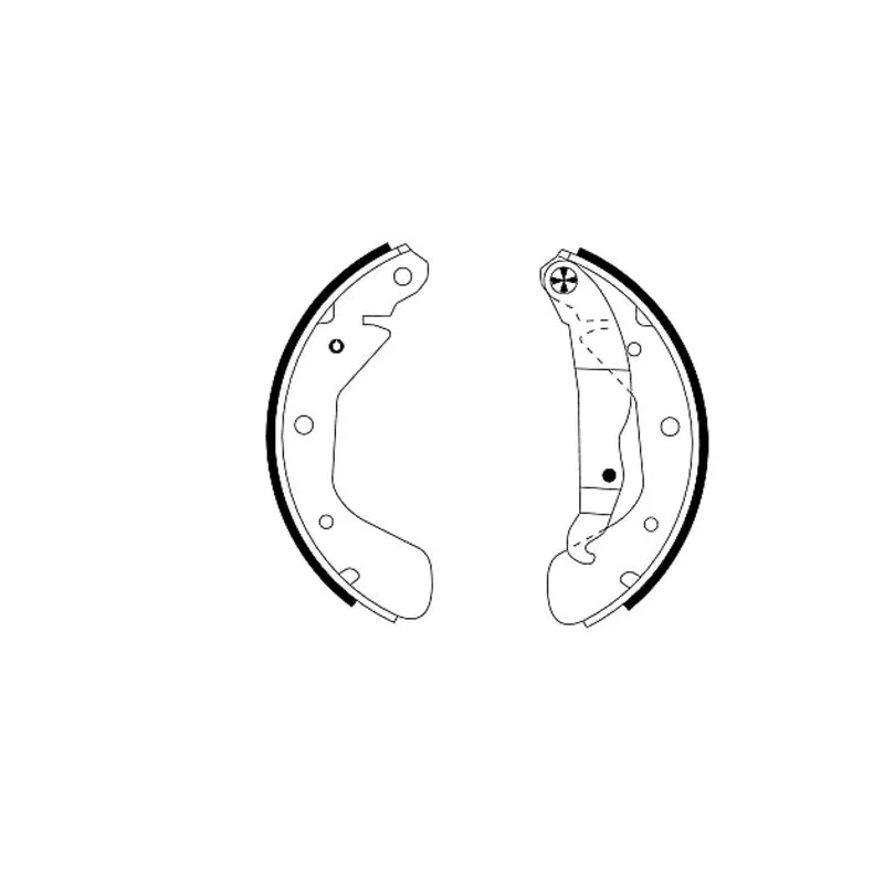 Jeu de mâchoires de frein HELLA PAGID 8DB 355 001-291