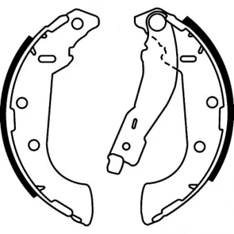 Jeu de mâchoires de frein HELLA PAGID 8DB 355 002-381