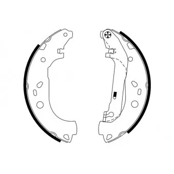 Jeu de mâchoires de frein HELLA PAGID 8DB 355 002-731