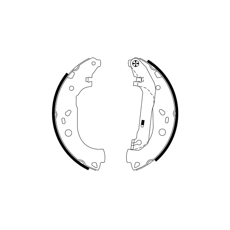 Jeu de mâchoires de frein HELLA PAGID 8DB 355 002-731