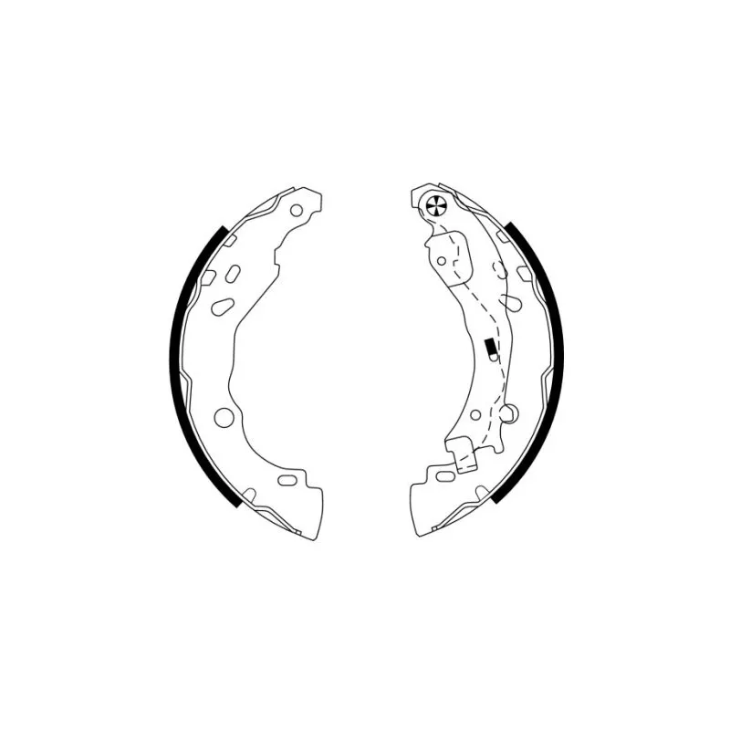 Jeu de mâchoires de frein HELLA PAGID 8DB 355 002-751