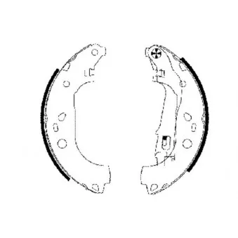 Jeu de mâchoires de frein HELLA PAGID 8DB 355 002-781