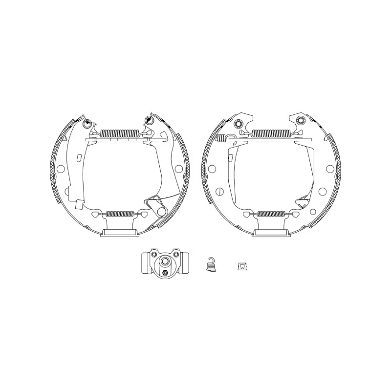 Kit de freins arrière (prémontés) HELLA PAGID 8DB 355 003-621