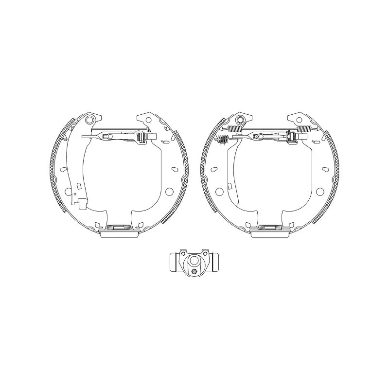Kit de freins arrière (prémontés) HELLA PAGID 8DB 355 003-631