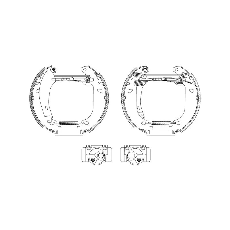 Kit de freins arrière (prémontés) HELLA PAGID 8DB 355 003-811