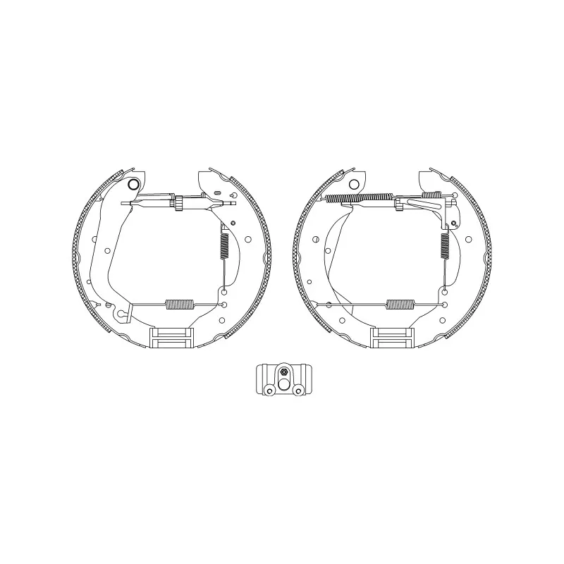 Kit de freins arrière (prémontés) HELLA PAGID 8DB 355 004-061