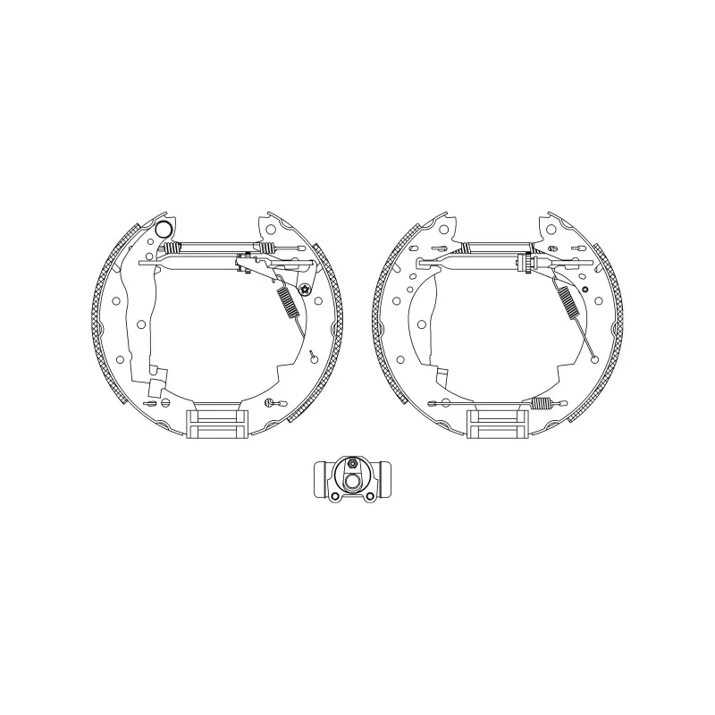 Kit de freins arrière (prémontés) HELLA PAGID 8DB 355 004-251