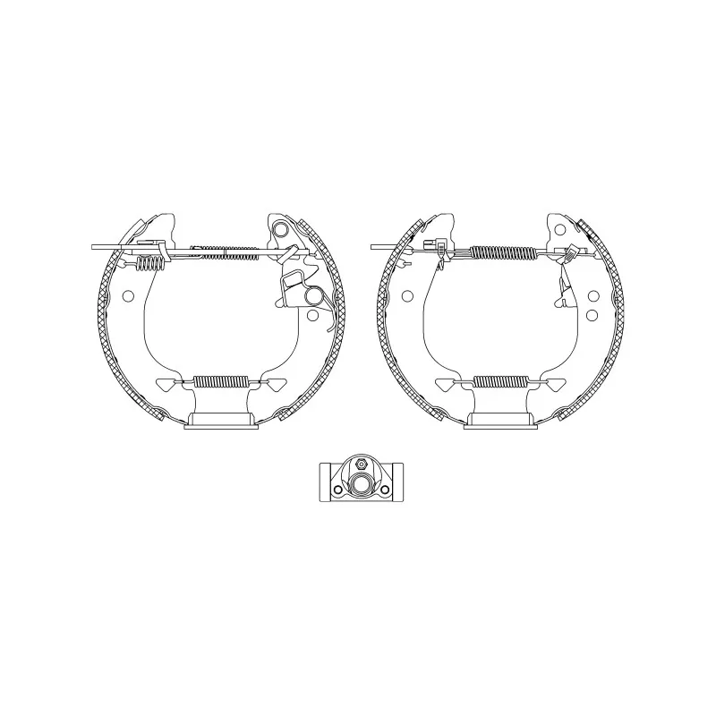 Kit de freins arrière (prémontés) HELLA PAGID 8DB 355 004-331