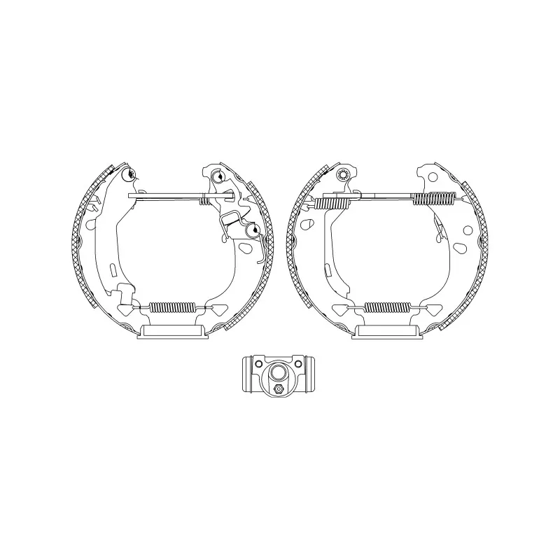 Kit de freins arrière (prémontés) HELLA PAGID 8DB 355 004-341